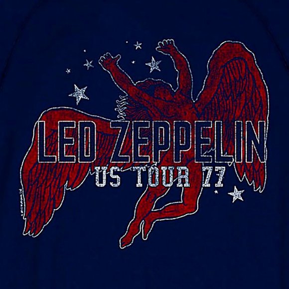 Led Zeppelin US Tour 1977 metal rock Official Pullover Sweatshirt L NWT - Picture 2 of 2